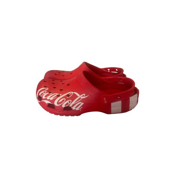 Crocs Women's 9 CocaColaxClassic Red White Comfort Limited Edition Clog - Picture 3 of 7